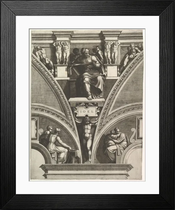 Framed Print : The Prophet Joel; from the series of Prophets and Sibyls in the Sistine Chapel, 1570-75 Framed Print : The Prophet Joel; from the series of Prophets and Sibyls in the Sistine Chapel, 1570-75