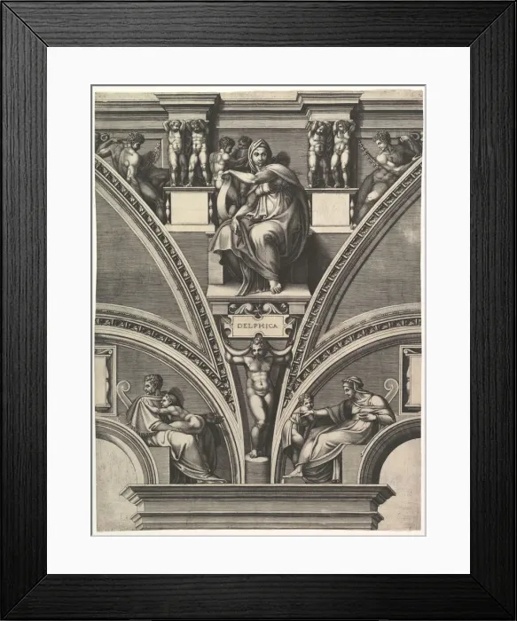 Framed Print : The Delphic Sibyl; from the series of Prophets and Sibyls in the Sistine Chapel, 1570-75 Framed Print : The Delphic Sibyl; from the series of Prophets and Sibyls in the Sistine Chapel, 1570-75