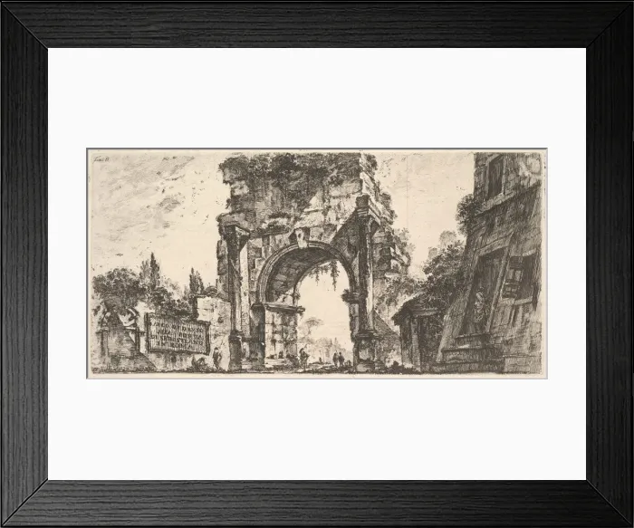Framed Print : Plate 8: Arch of Drusus at the Porta S. Sebastiano in Rome (Arco di Druso alla Porta d Framed Print : Plate 8: Arch of Drusus at the Porta S. Sebastiano in Rome (Arco di Druso alla Porta d