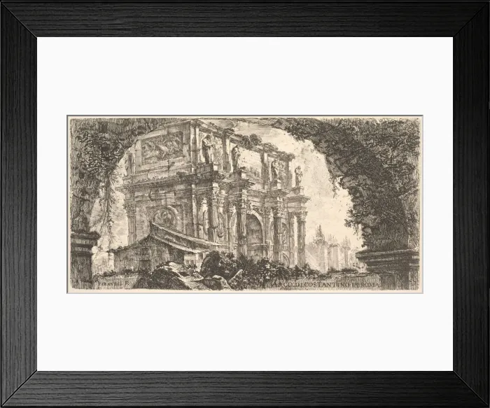 Framed Print : Plate 9: Arch of Constantine in Rome (Arco di Costantino in Roma), ca. 1748 Framed Print : Plate 9: Arch of Constantine in Rome (Arco di Costantino in Roma), ca. 1748