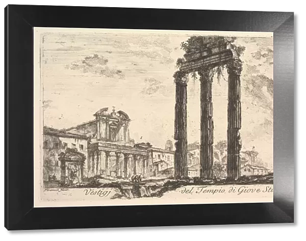 Plate 10: Ruins of the Temple of Jupiter Stator (Jupiter the Supporter). 1. Temple of
