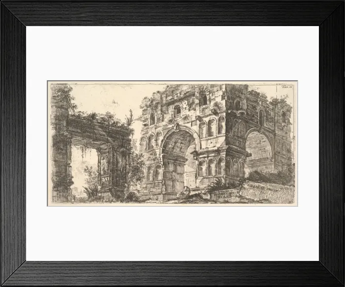 Framed Print : Plate 11: Temple of Janus (Tempio di Giano) from the series Antichita Romana, ca. 1748 Framed Print : Plate 11: Temple of Janus (Tempio di Giano) from the series Antichita Romana, ca. 1748