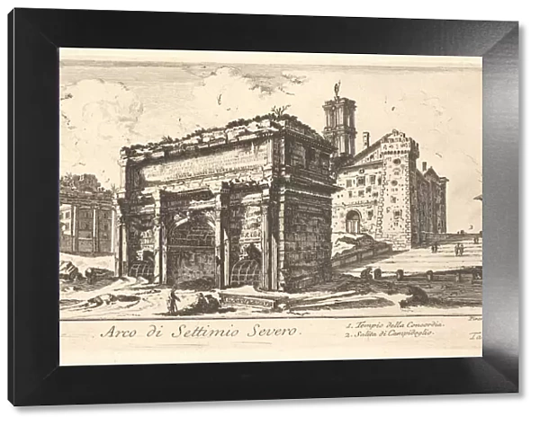 Plate 13: Arch of Settimius Severus 1. Temple of Concord. 2. Ascent to the Capitoline