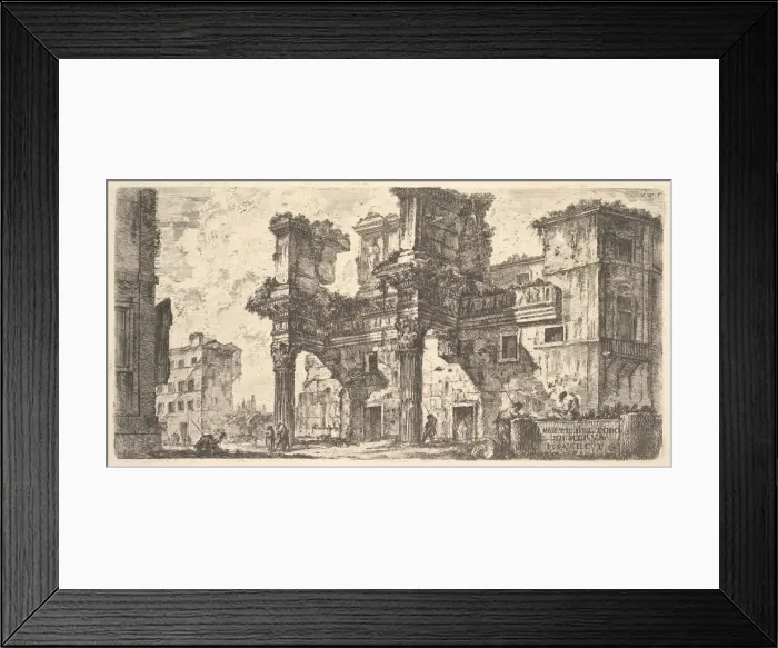 Framed Print : Plate 1: Part of the Forum of Nerva (Parte del Foro di Nerva), ca. 1748 Framed Print : Plate 1: Part of the Forum of Nerva (Parte del Foro di Nerva), ca. 1748
