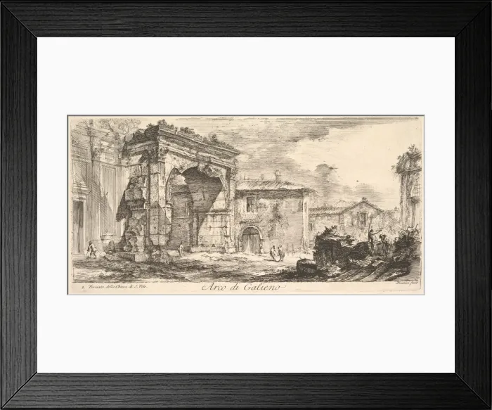Framed Print : Arch of Galienus. 1. Facade od the Church of S. Vito (Arco di Galieno. 1 Framed Print : Arch of Galienus. 1. Facade od the Church of S. Vito (Arco di Galieno. 1