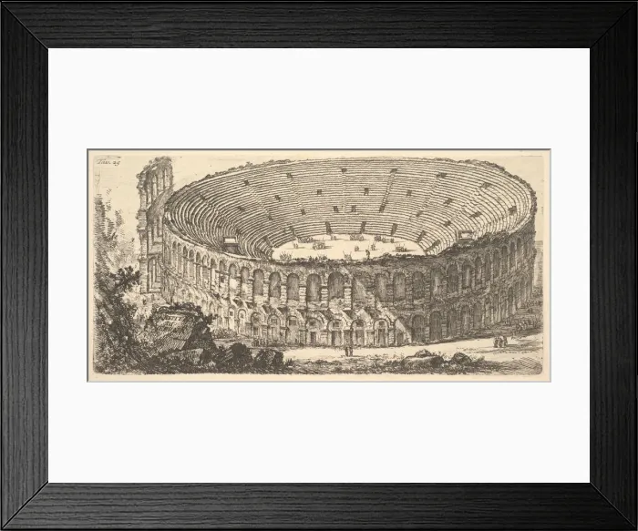 Framed Print : Plate 25: Amphitheater of Verona (Anfiteatro di Verona), ca. 1748 Framed Print : Plate 25: Amphitheater of Verona (Anfiteatro di Verona), ca. 1748