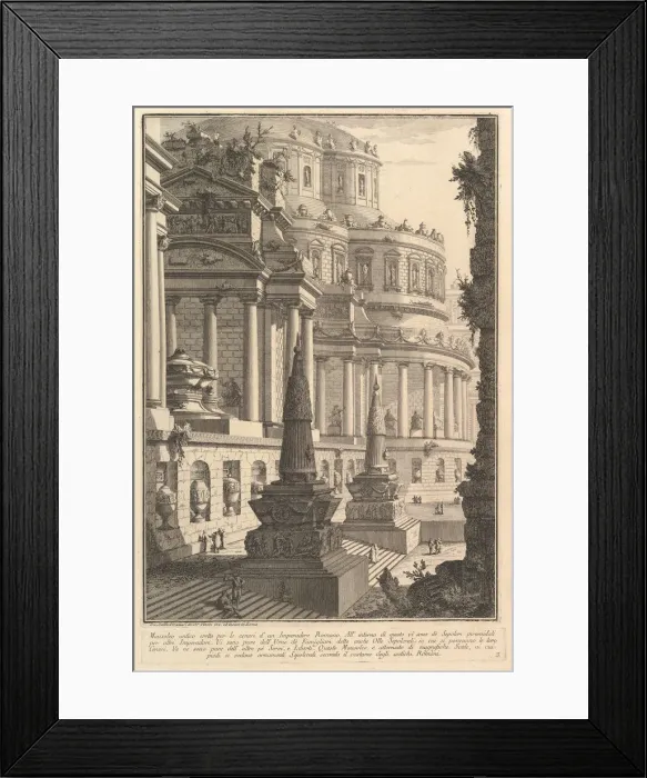 Framed Print : Ancient mausoleum erected for the ashes of a Roman Emperor (Mausoleo antico eretto per Framed Print : Ancient mausoleum erected for the ashes of a Roman Emperor (Mausoleo antico eretto per