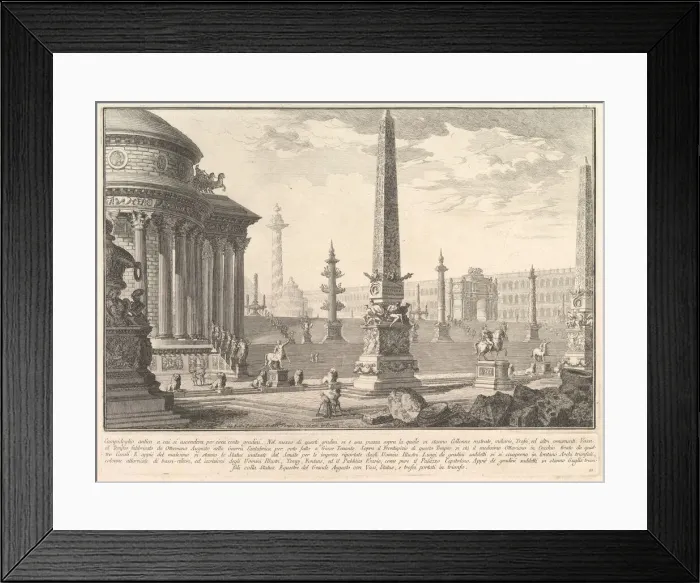Framed Print : The ancient Capitol ascended by approximately one hundred steps... (Campidoglio ant Framed Print : The ancient Capitol ascended by approximately one hundred steps... (Campidoglio ant