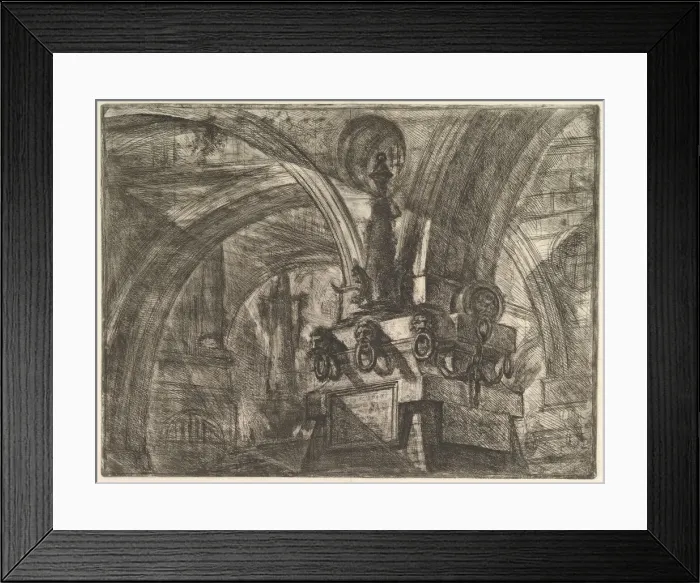 Framed Print : The Pier with a Lamp, from Carceri d invenzione (Imaginary Prisons), ca. 1749-50 Framed Print : The Pier with a Lamp, from Carceri d invenzione (Imaginary Prisons), ca. 1749-50