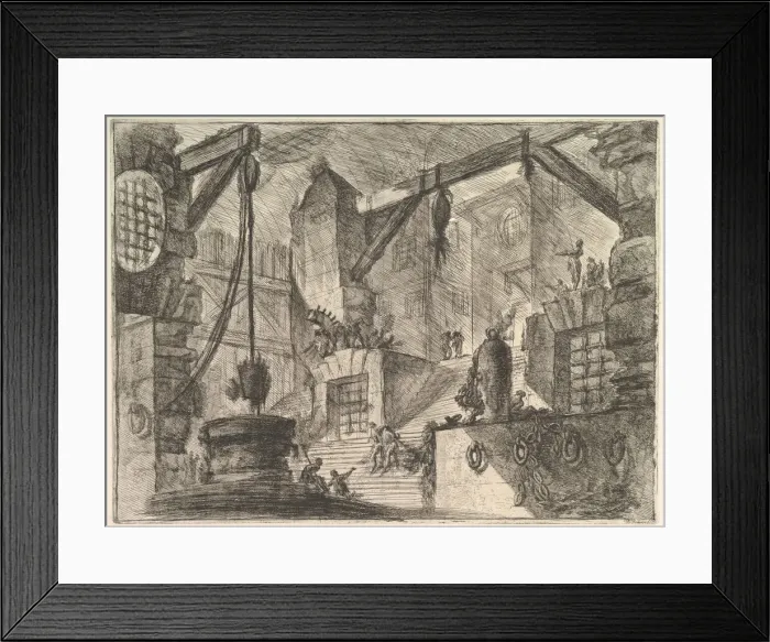 Framed Print : The Well, from Carceri d invenzione (Imaginary Prisons), ca. 1749-50 Framed Print : The Well, from Carceri d invenzione (Imaginary Prisons), ca. 1749-50