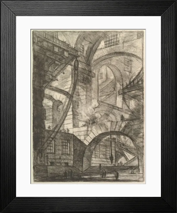 Framed Print : The Smoking Fire, from Carceri d invenzione (Imaginary Prisons), ca. 1749-50 Framed Print : The Smoking Fire, from Carceri d invenzione (Imaginary Prisons), ca. 1749-50