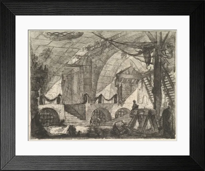 Framed Print : The Sawhorse, from Carceri d invenzione (Imaginary Prisons), ca. 1749-50 Framed Print : The Sawhorse, from Carceri d invenzione (Imaginary Prisons), ca. 1749-50