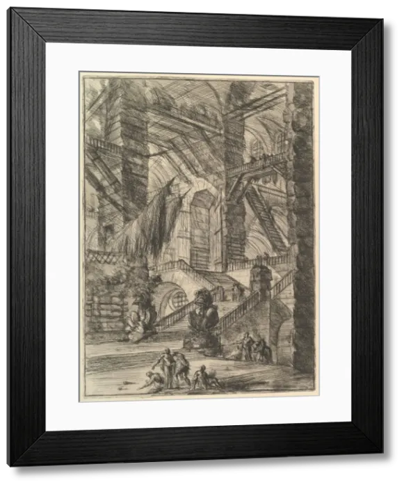 Framed Print : The Staircase with Trophies, from Carceri d invenzione (Imaginary Prisons), ca. 1749-50 Framed Print : The Staircase with Trophies, from Carceri d invenzione (Imaginary Prisons), ca. 1749-50