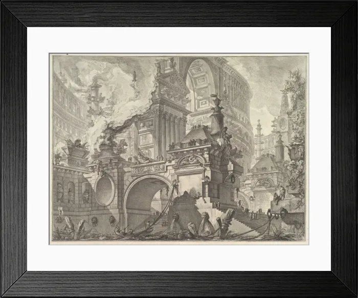 Framed Print : Parte di ampio magnifico Porto all uso degli antichi Romani, ove si scuopre l inter Framed Print : Parte di ampio magnifico Porto all uso degli antichi Romani, ove si scuopre l inter