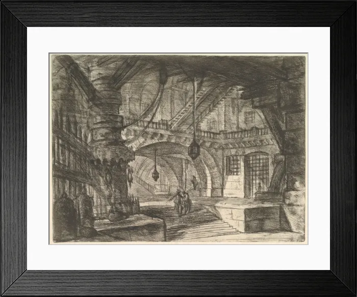 Framed Print : The Pier with Chains, from Carceri d invenzione (Imaginary Prisons), ca. 1749-50 Framed Print : The Pier with Chains, from Carceri d invenzione (Imaginary Prisons), ca. 1749-50
