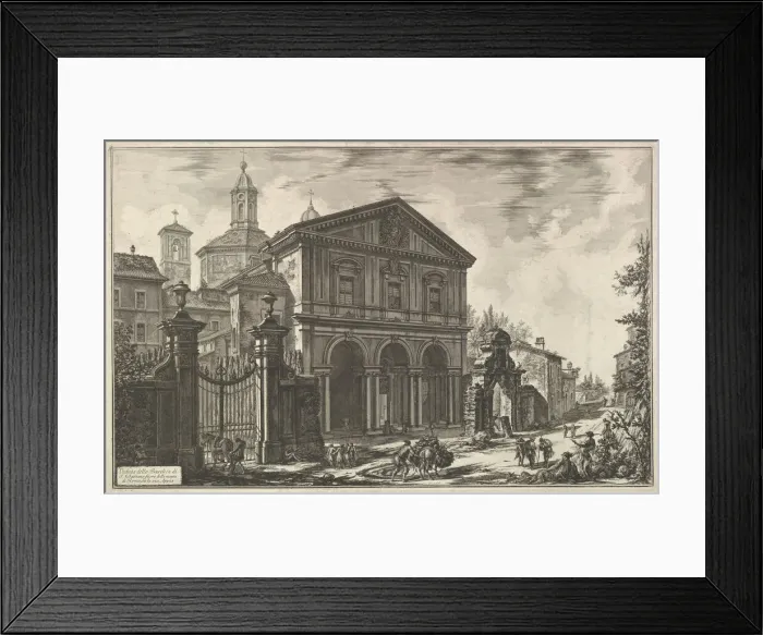 Framed Print : View of the Basilica of San Sebastiano fuori delle mura [St. Sebastian ouside the Wall Framed Print : View of the Basilica of San Sebastiano fuori delle mura [St. Sebastian ouside the Wall