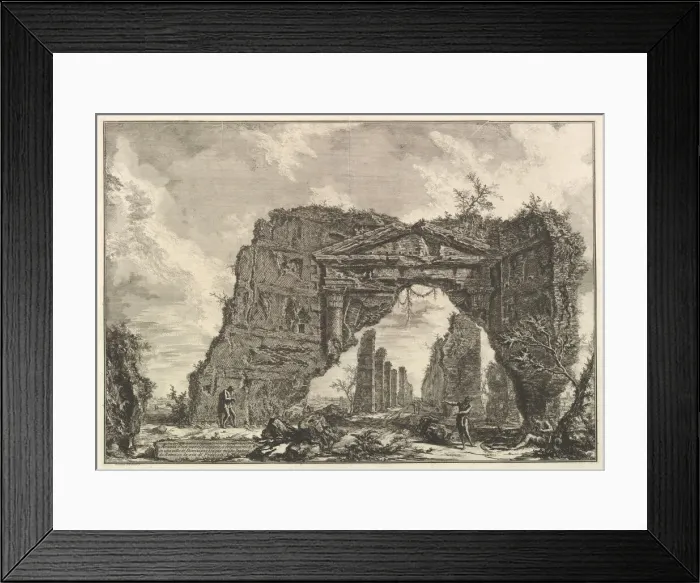 Framed Print : Remains of a covered portico, or a cryptoportiucus, in a villa of Domitian, five miles Framed Print : Remains of a covered portico, or a cryptoportiucus, in a villa of Domitian, five miles