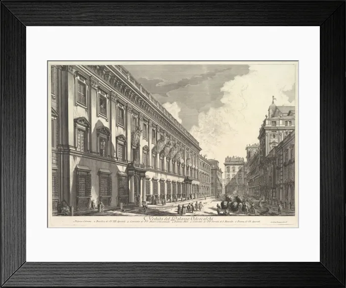 Framed Print : View of the Palazzo Odeschali, from Vedute di Roma (Roman Views), ca. 1753 Framed Print : View of the Palazzo Odeschali, from Vedute di Roma (Roman Views), ca. 1753