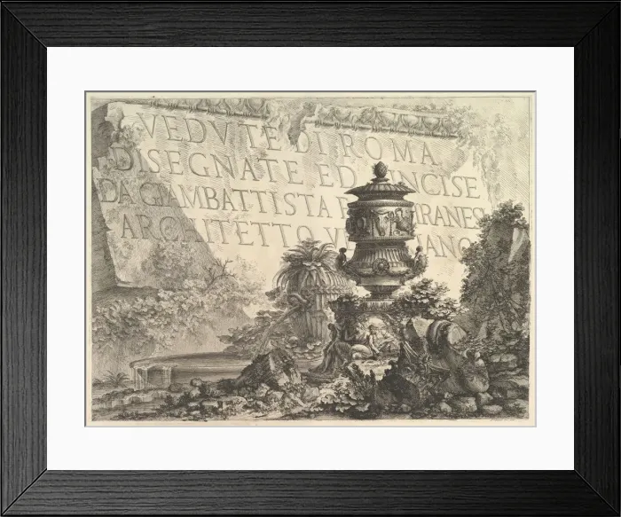 Framed Print : Frontispiece (Title page), 1748. Creator: Giovanni Battista Piranesi Framed Print : Frontispiece (Title page), 1748. Creator: Giovanni Battista Piranesi