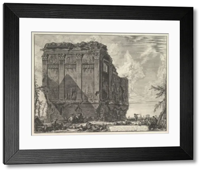 Framed Print : The so-called Temple of Salus, on the road to Albano (Tempio antico volgarmente detto Framed Print : The so-called Temple of Salus, on the road to Albano (Tempio antico volgarmente detto