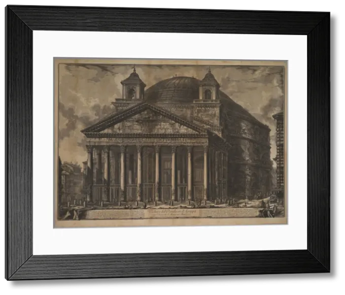 Framed Print : The Pantheon exterior (Veduta del Pantheon d Agrippa oggi Chiesa di S Framed Print : The Pantheon exterior (Veduta del Pantheon d Agrippa oggi Chiesa di S