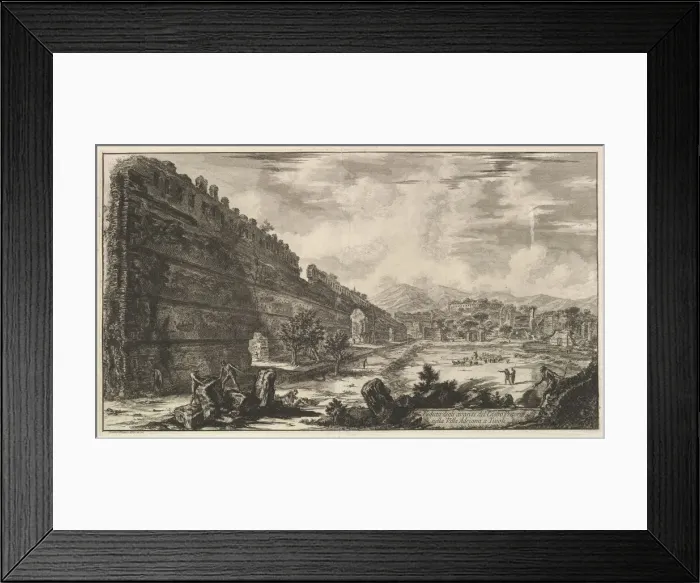 Framed Print : Veduta degli avanzi del Castro Pretorio nella Villa Adriana a Tivoli Framed Print : Veduta degli avanzi del Castro Pretorio nella Villa Adriana a Tivoli