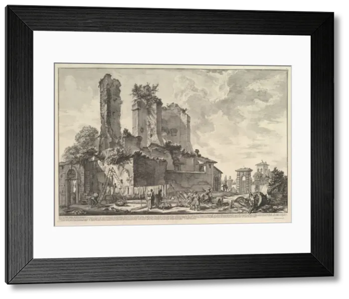 Framed Print : The Fontana dell Aqua Giulia (Vedute dell avanzo del Castello del Aqua Giulia), ca. 1753 Framed Print : The Fontana dell Aqua Giulia (Vedute dell avanzo del Castello del Aqua Giulia), ca. 1753