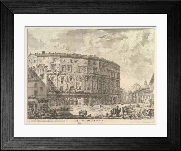 Framed Print : The Theatre of Marcellus (Teatro di Marcello), ca. 1757 Framed Print : The Theatre of Marcellus (Teatro di Marcello), ca. 1757