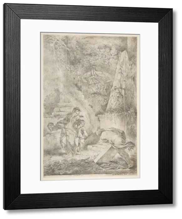 Framed Print : Theseus finding his fathers arms, 1645 (published 1648) Framed Print : Theseus finding his fathers arms, 1645 (published 1648)