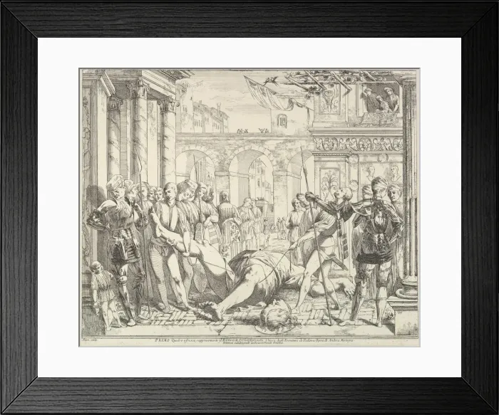 Framed Print : The Martyrdom of Saint Christopher, from The Story of Saints James