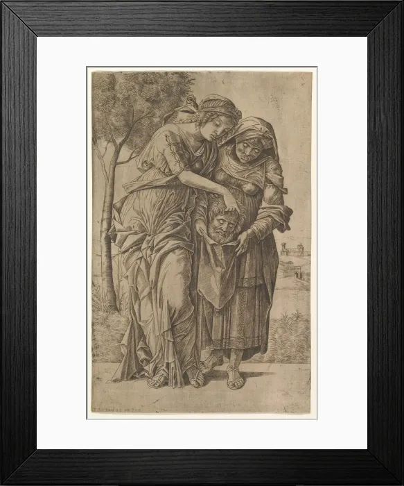 Framed Print : Judith and her maidservant with the head of Holofernes, 1500-1530 Framed Print : Judith and her maidservant with the head of Holofernes, 1500-1530