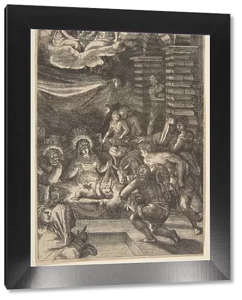 Adoration, ca. 1550-65. Creator: Giulio Bonasone