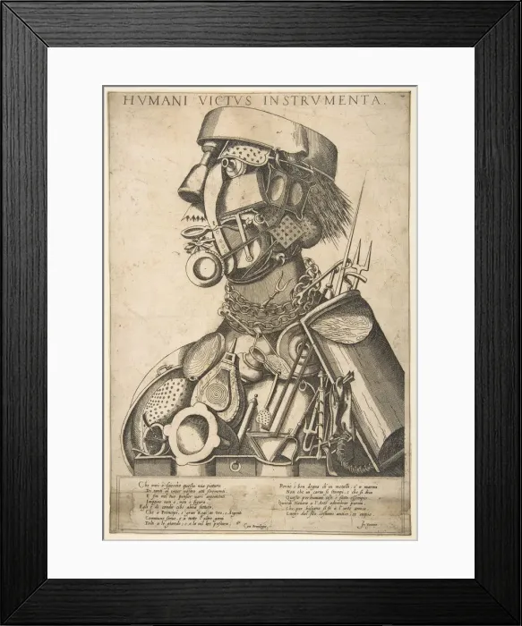 Framed Print : The Instruments of Human Sustenance (Humani Victus Instrumenta): Cooking, after 1569 Framed Print : The Instruments of Human Sustenance (Humani Victus Instrumenta): Cooking, after 1569
