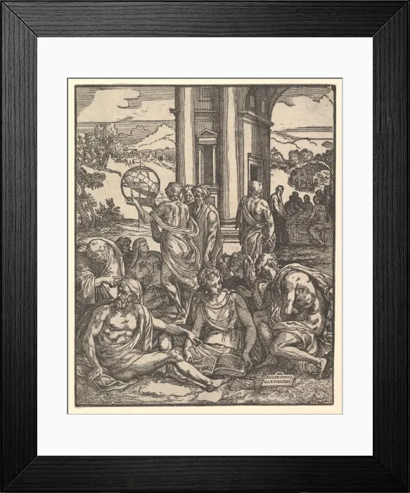 Framed Print : Frontispiece to Le sorti di Francesco Marcolini da Forli intitolato Giardino di Framed Print : Frontispiece to Le sorti di Francesco Marcolini da Forli intitolato Giardino di
