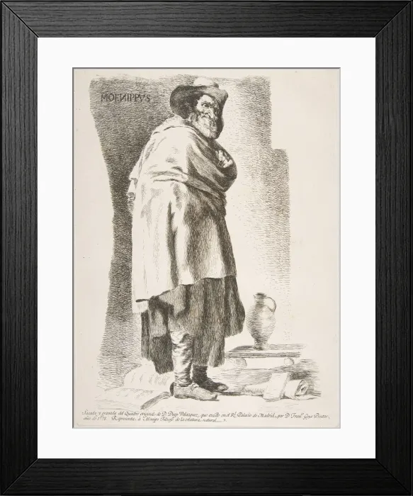 Framed Print : Moenippus (Menipo Filosofo), 1778. Creator: Francisco Goya Framed Print : Moenippus (Menipo Filosofo), 1778. Creator: Francisco Goya