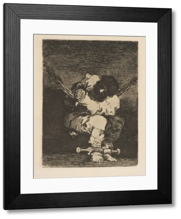 Framed Print : The custody is as barbarous as the crime (Tan barbara la seguridad como el delito) Framed Print : The custody is as barbarous as the crime (Tan barbara la seguridad como el delito)