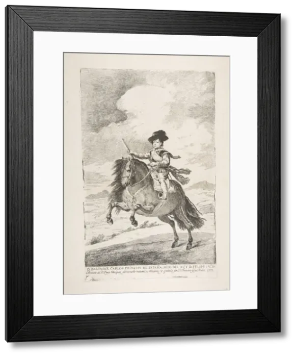 Framed Print : Balthasar Carlos, Prince of Spain and Son of Philip IV (D Framed Print : Balthasar Carlos, Prince of Spain and Son of Philip IV (D