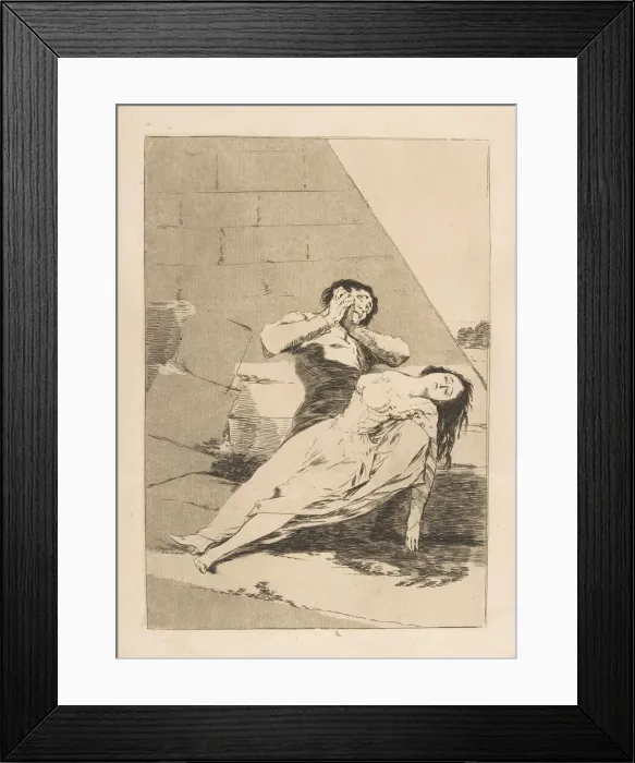Framed Print : Plate 9 from Los Caprichos : Tantalus (Tantalo. ), 1799. Creator: Francisco Goya Framed Print : Plate 9 from Los Caprichos : Tantalus (Tantalo. ), 1799. Creator: Francisco Goya