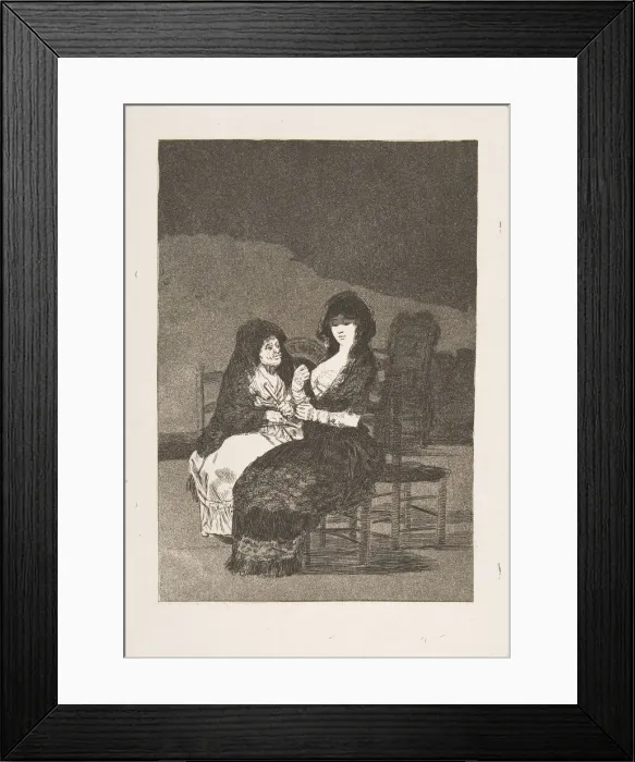 Framed Print : Plate 15 from Los Caprichos : Pretty Advice (Bellos consejos), 1799 Framed Print : Plate 15 from Los Caprichos : Pretty Advice (Bellos consejos), 1799