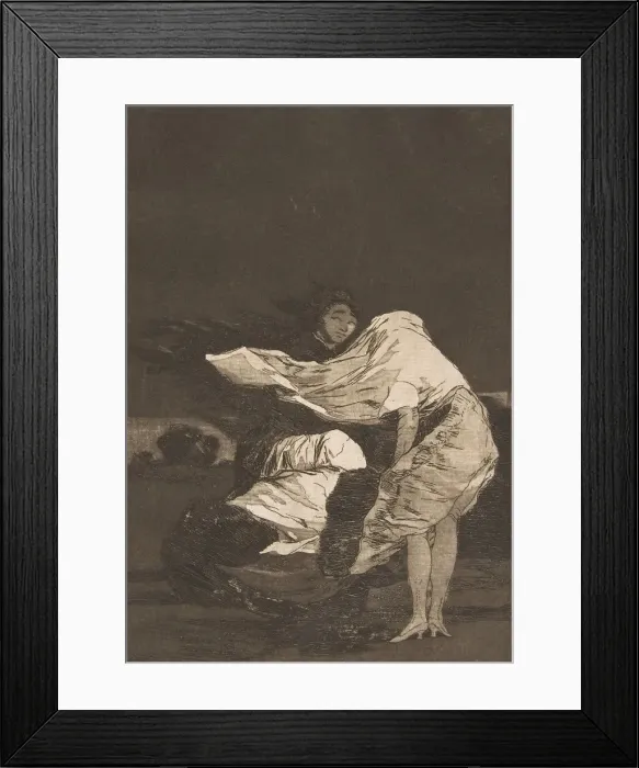 Framed Print : Plate 36 from Los Caprichos: A bad night (Mala noche. ), ca. 1797-98 Framed Print : Plate 36 from Los Caprichos: A bad night (Mala noche. ), ca. 1797-98