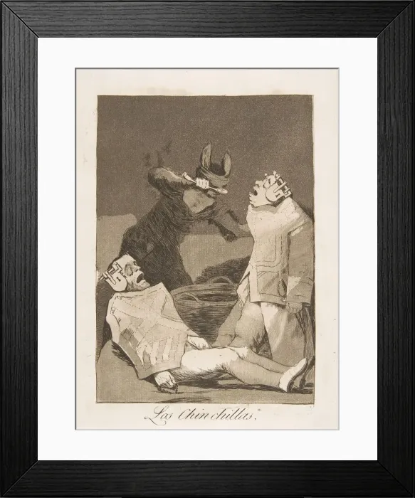 Framed Print : Plate 50 from Los Caprichos : The Chinchillas (Los Chinchillas. ), 1799 Framed Print : Plate 50 from Los Caprichos : The Chinchillas (Los Chinchillas. ), 1799