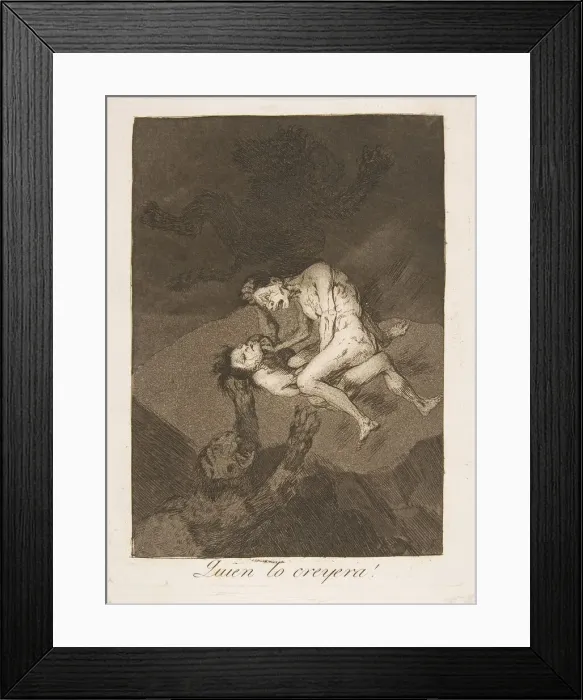 Framed Print : Plate 62 from Los Caprichos : Who would have thought it? (Quien lo creyera!), 1799 Framed Print : Plate 62 from Los Caprichos : Who would have thought it? (Quien lo creyera!), 1799