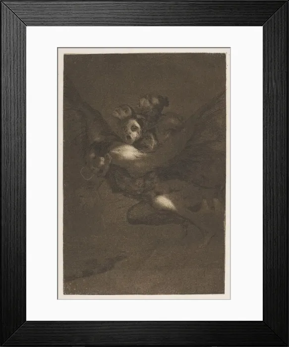 Framed Print : Bon Voyage (Buen Viage), from The Caprices (Los Caprichos), plate 64, 1799 Framed Print : Bon Voyage (Buen Viage), from The Caprices (Los Caprichos), plate 64, 1799