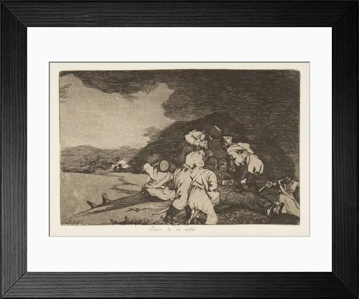 Framed Print : Plate 6 from The Disasters of War (Los Desastres de la Guerra): It ser Framed Print : Plate 6 from The Disasters of War (Los Desastres de la Guerra): It ser