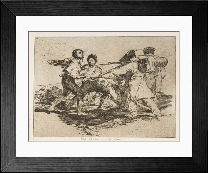 Framed Print : Plate 2 from The Disasters of War (Los Desastres de la Guerra): Rightl Framed Print : Plate 2 from The Disasters of War (Los Desastres de la Guerra): Rightl
