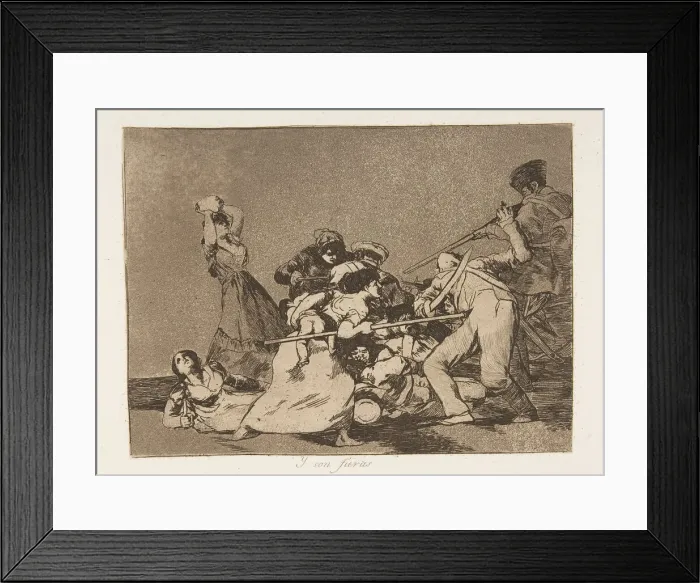 Framed Print : Plate 5 from The Disasters of War (Los Desastres de la Guerra): And t Framed Print : Plate 5 from The Disasters of War (Los Desastres de la Guerra): And t