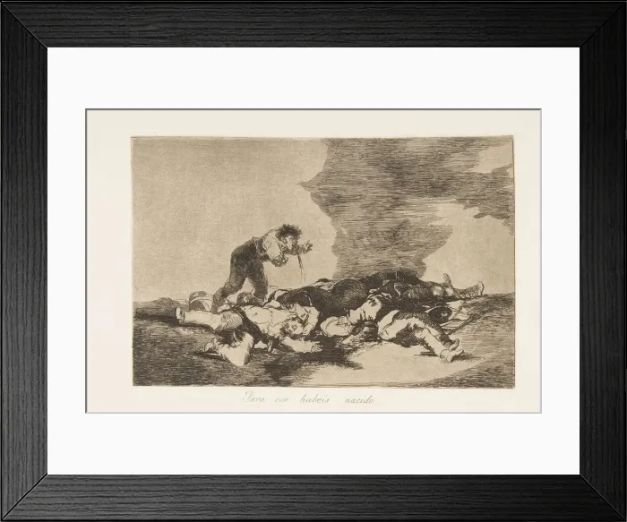 Framed Print : Plate 12 from The Disasters of War (Los Desastres de la Guerra): This Framed Print : Plate 12 from The Disasters of War (Los Desastres de la Guerra): This