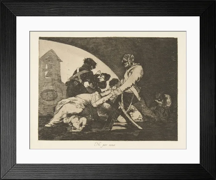Framed Print : Plate 11 from The Disasters of War (Los Desastres de la Guerra): Neither do these Framed Print : Plate 11 from The Disasters of War (Los Desastres de la Guerra): Neither do these