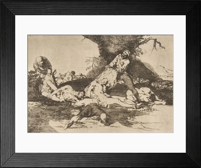 Framed Print : Plate 16 from The Disasters of War (Los Desastres de La Guerra): They Framed Print : Plate 16 from The Disasters of War (Los Desastres de La Guerra): They