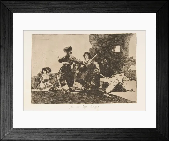 Framed Print : Plate 19 from The Disasters of War (Los Desastres de la Guerra): There Framed Print : Plate 19 from The Disasters of War (Los Desastres de la Guerra): There